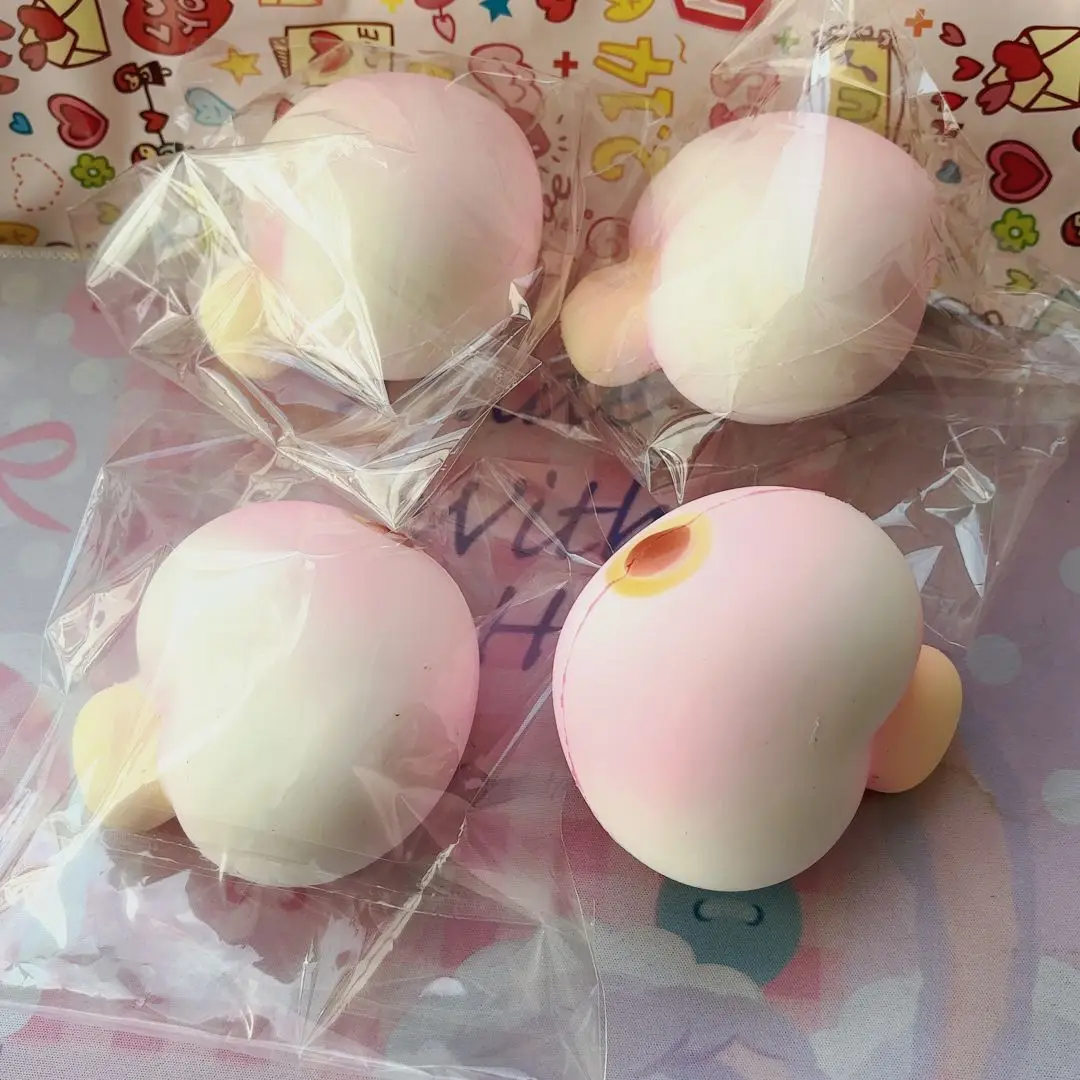 

Мягкая липкая имитация медленного отскока, искусственный персик, милые реалистичные искусственные фрукты, TPR, сенсорная игрушка-непоседа, розыгрыши