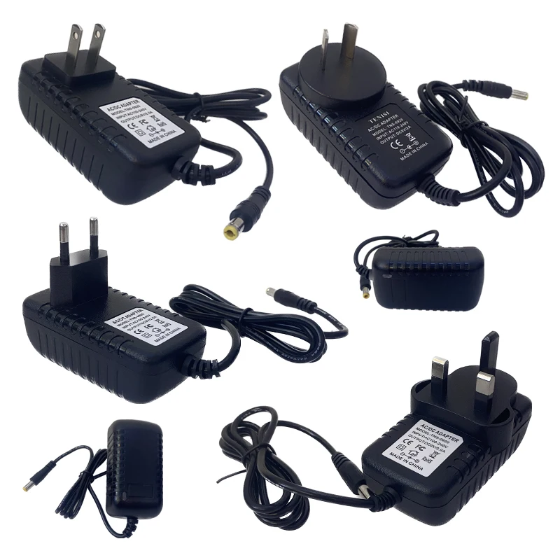 

AC 110V 220V To DC9V 2A Power Supply Adapter Converter Charger US EU AU UK Plug For CCTV Camera LED Strip Driver 18W Transformer