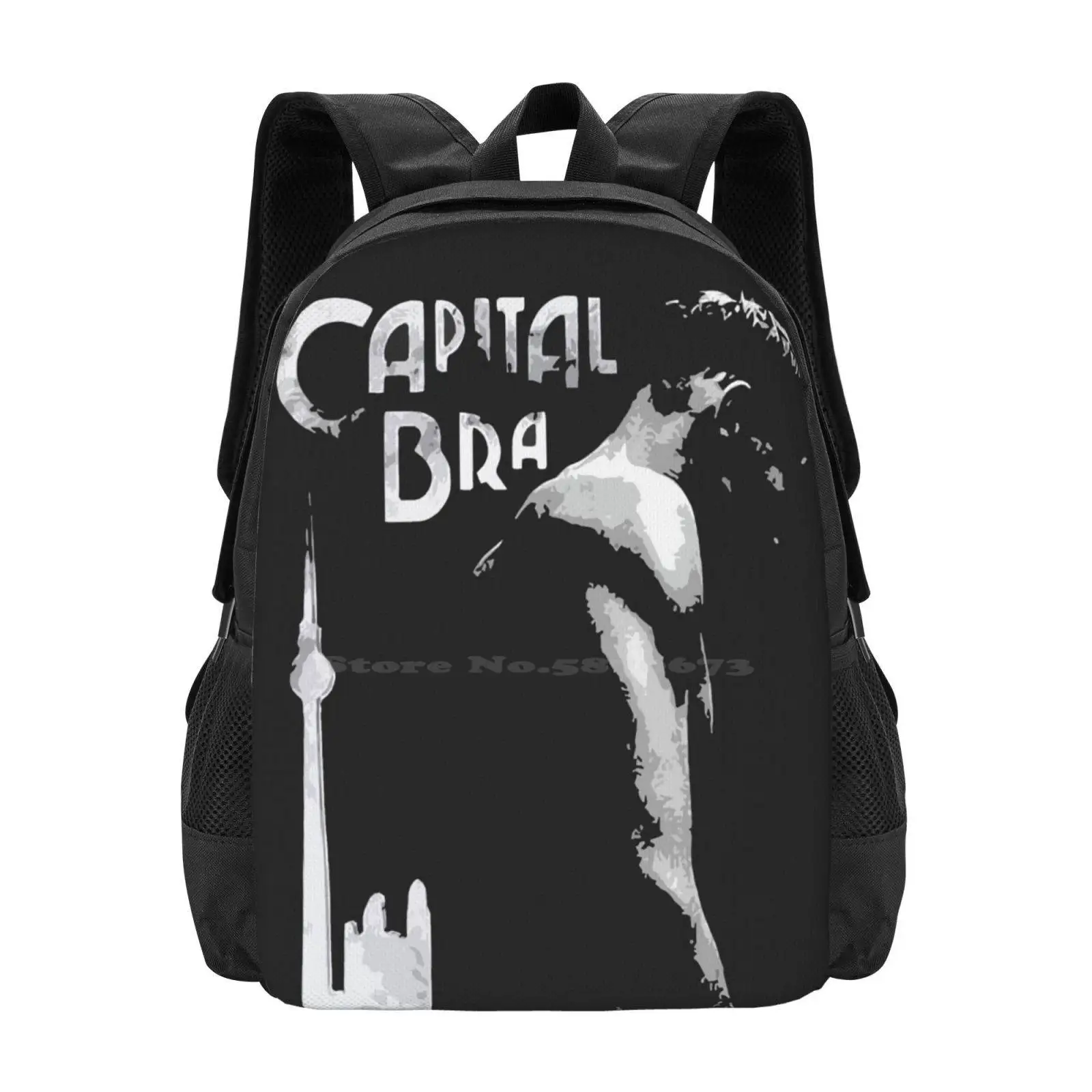 Capital Bra School Bags Travel Laptop Backpack Capital Bra Samra Berlin Lives