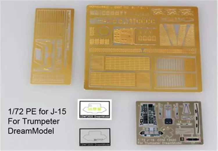 

Dream Model CDM72020 1/72 PLA J-15 Colored Cockpit & Fuselage Photo-Etched Sheet For Trumpeter