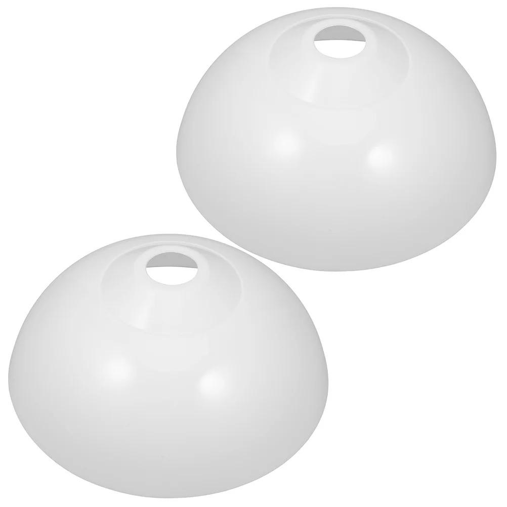 

2Pcs Acrylic Lamp Shade White Pendant Lampshade E27 Light Cover Ceiling Lamp Shade Replacement for Home Indoor Use