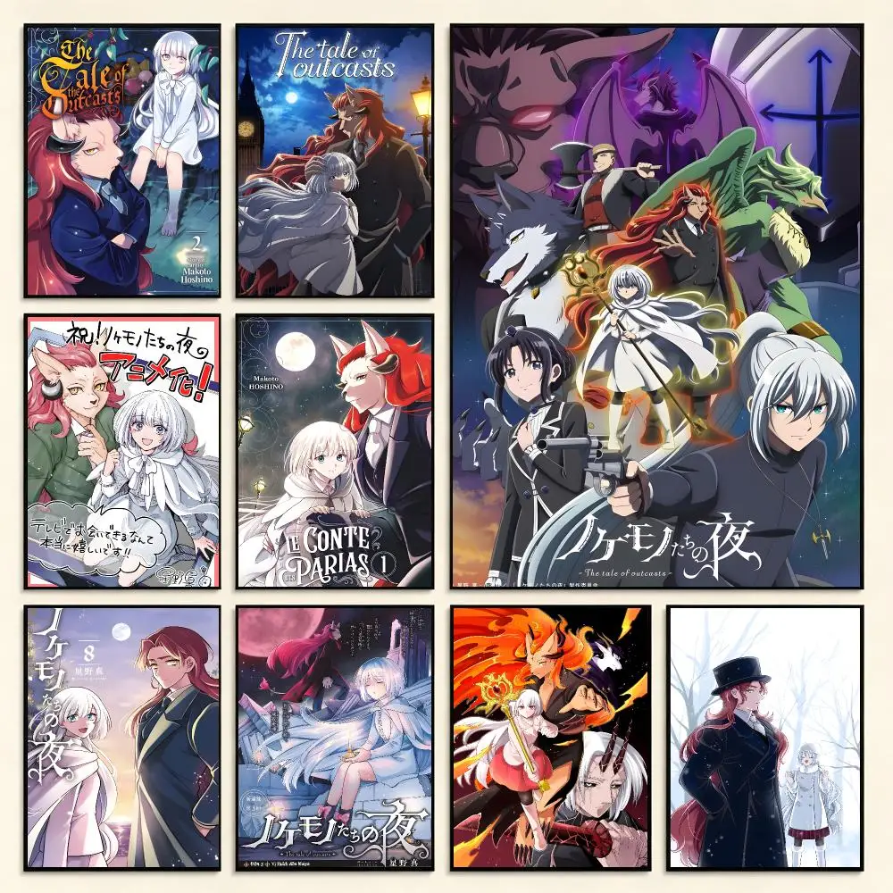 Fantasy Anime The Tale of Outcasts Poster Digital Solvent Print Waterproof PP Fade-Resistant Wall Art Room Decor Gift