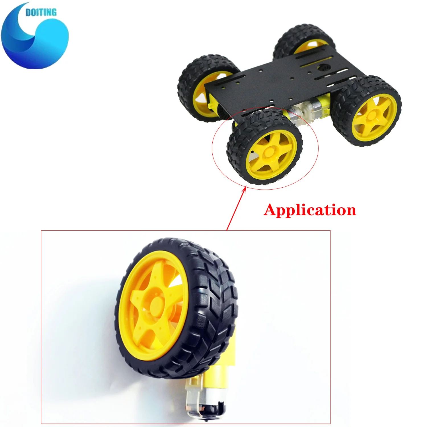 強力な磁気モーターを備えたスマートカーエンジンのセット,モーターとロボットを備えたウェットモーターセット,65mm