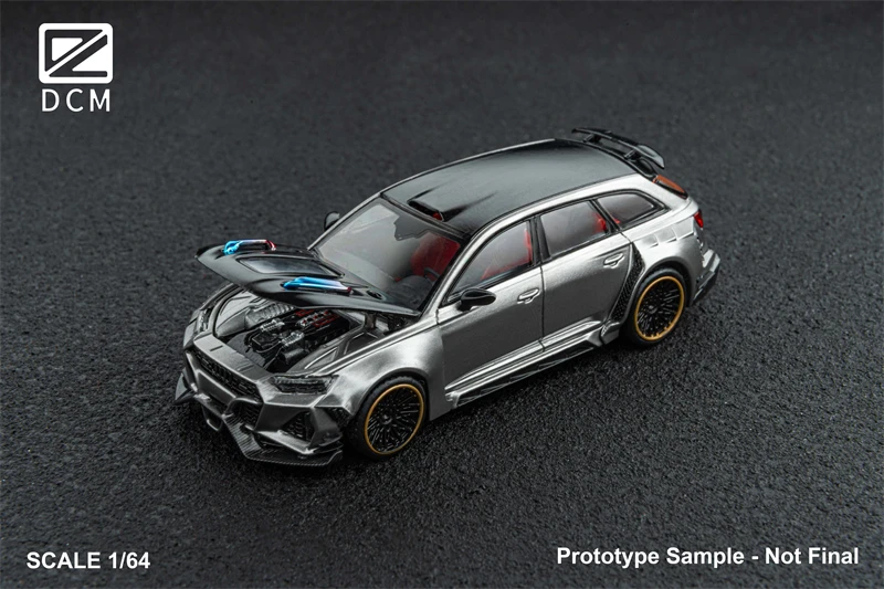 

Литая под давлением металлическая модель автомобиля DCM 1:64 Cullinan Pink PIG / RS6