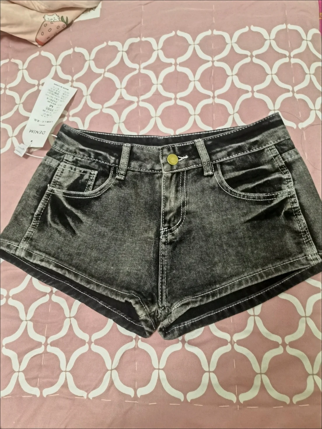 مثير منخفضة الارتفاع Bodycon خمر الدنيم السراويل النساء الأمريكية الرجعية شارع العليا الصيف الجمالية Y2k الشرير Harajuku جينز قصير