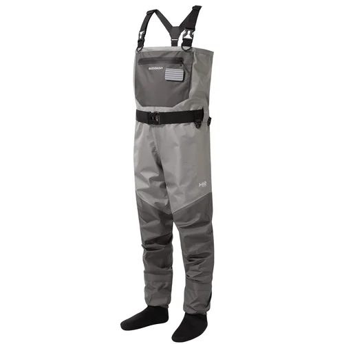 Imagen 1 del producto BASSDASH Wader de pesca, media ligera para pie FW08, botas transpirables para hombre, pecho de pesca con mosca impermeable