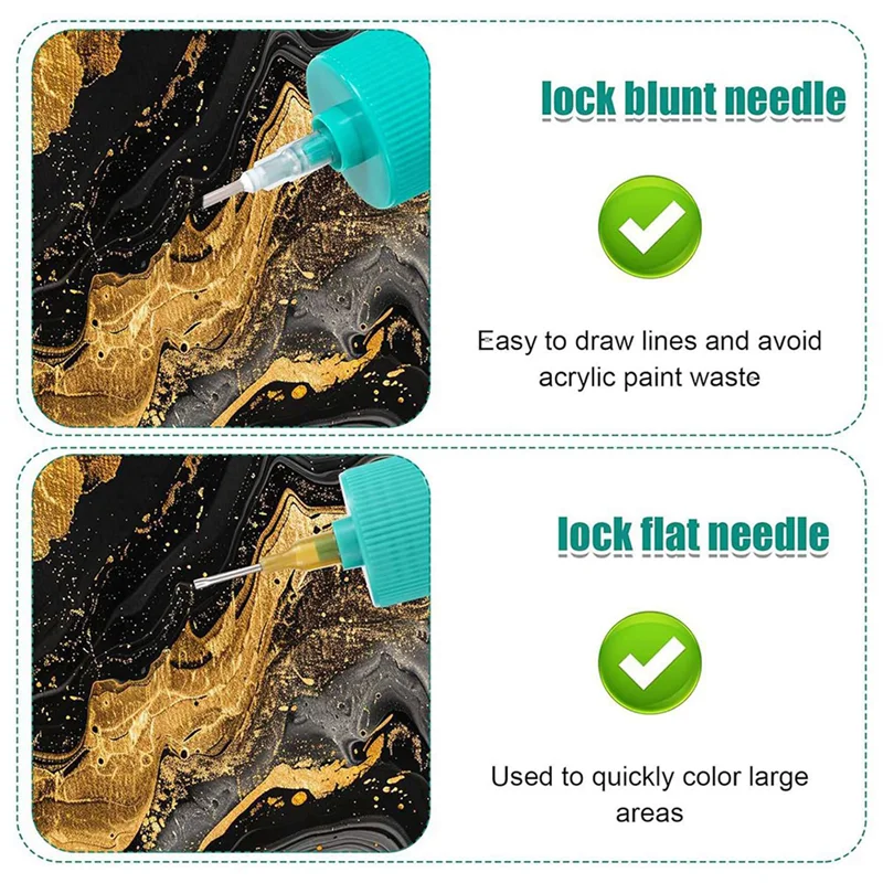 

B97A-123 шт. набор прецизионных колпачков для аппликаторов, прецизионные колпачки для аппликаторов с наконечниками для бутылок с акриловой краской на 2 унции, прецизионные колпачки для бутылок