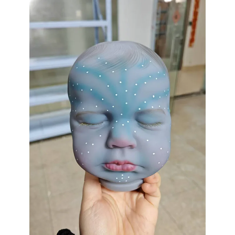19inch  Reborn Doll Kit  Loulou Sleeping Baby Already Painted Unfinished Doll Parts