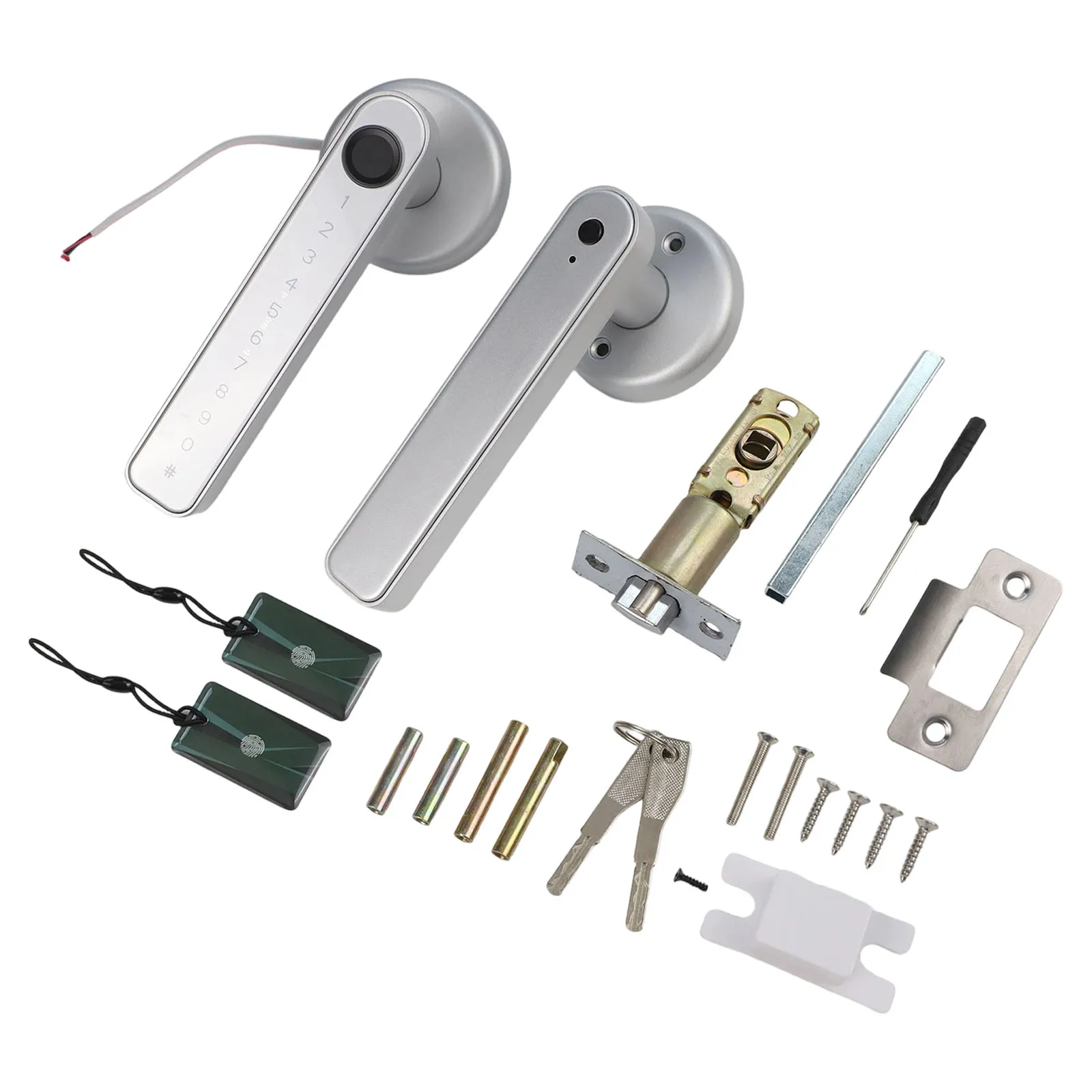 

Zinc Alloy Smart Fingerprint Lock 150*65mm Inner Handle Of The Lock For Convenient Access Control Home Hardware Replacement Part