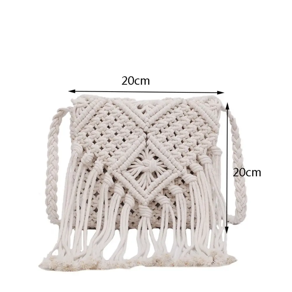 Rattan gewebte Sommer Stroh Taschen Mode handgemachte Stroh Handtasche Quaste Strand taschen Frauen Mädchen