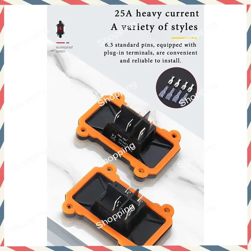 M20K Schiffstyp Wasserdichter Schalter mit IP65 Shell Rocker Elektrische Ausrüstung EIN/AUS mit LED-Licht-Netzschalter (C) Langlebig