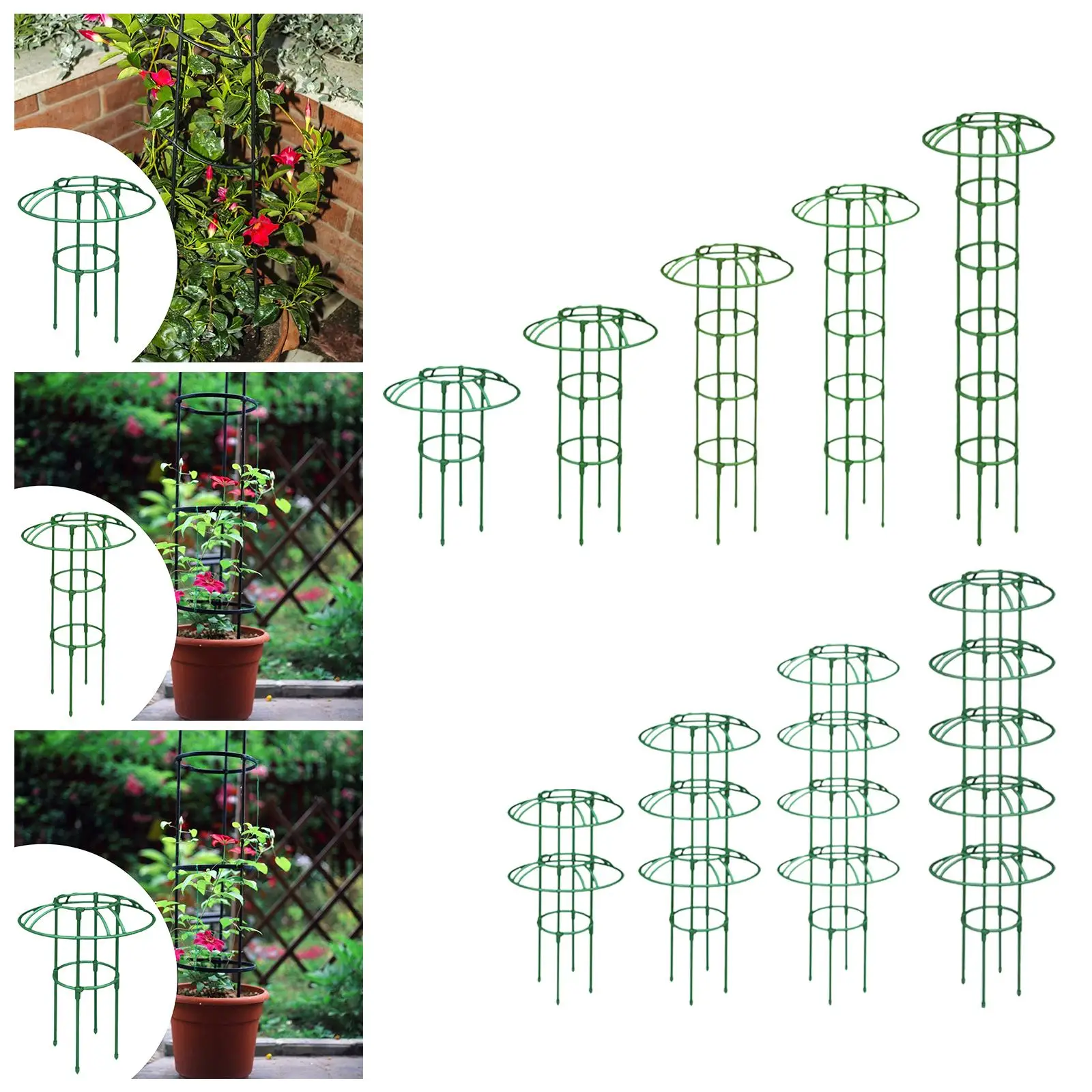 Сильный садовый обелиск, решетка, подставка для цветов для вьющихся растений, розы, уличная поддержка, металлический декор для растений
