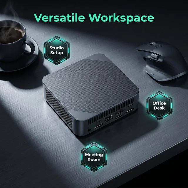Mini PC Gamer Portable Computer Intel Core i9-10980HK 32GB RAM 2TB SSD FHD Bluetooth WiFi6  Gaming Office 4K HDMI 5