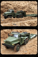 New 1/16 Rc Car Wpl B36-3 Full Scale Military Remote Control Transport Vehicle Model Car Truck Super Long Crawler Puzzle Gifts