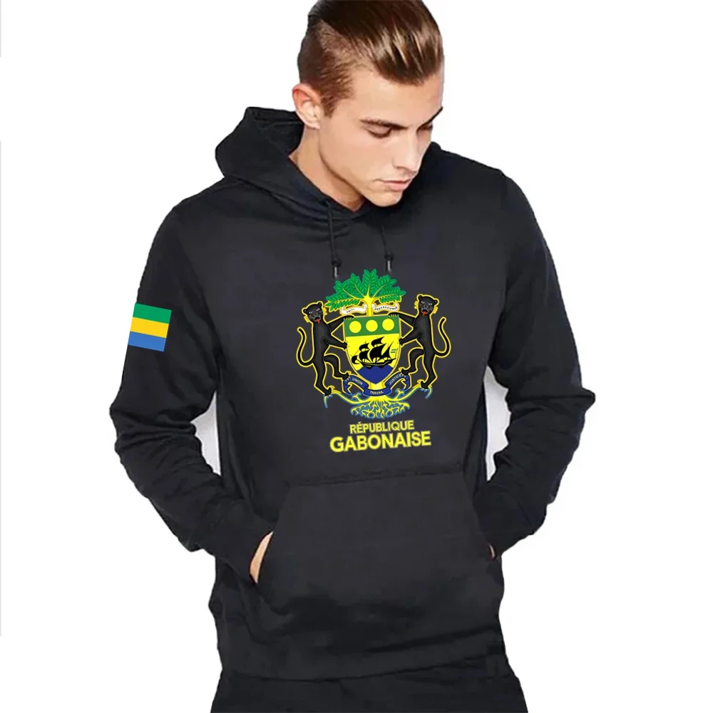 Gabonese Republic Gabon Gabonaise GAB GA Mens Hoodie Pullovers Hoodies Men Streetwear Hip Hop Clothing 2023 Tracksuit Sweatshirt