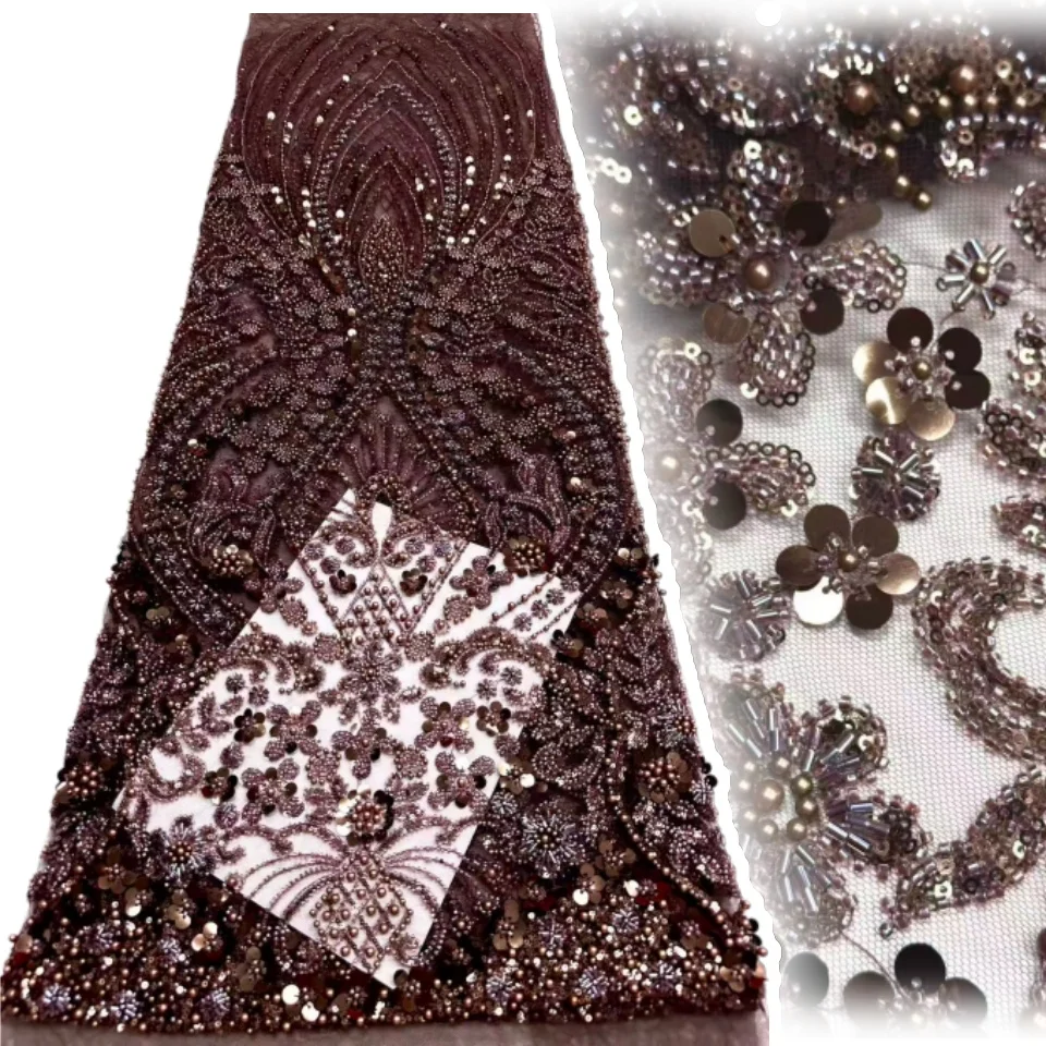 

Мадисон африканская кружевная ткань для жениха с блестками и бисером, высокое качество, французский тюль, кружевная ткань, вышивка, нигерийская кружевная ткань SZ1789