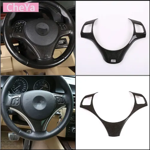 Imagen 1 del producto Cheya-mabellecedor de marco decorativo para botón de volante de coche, accesorios interiores para BMW 1 3 Series E82 E84 E87 E90 E92 E93 2004-2012