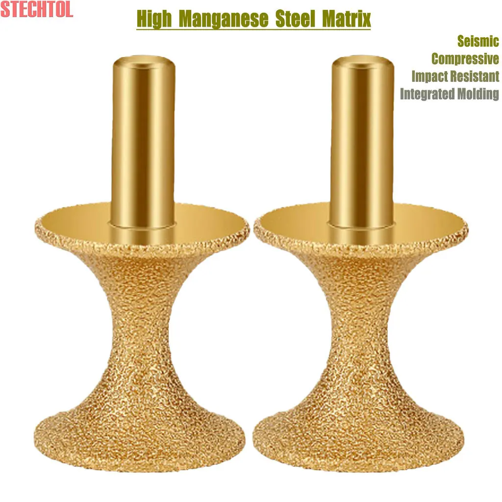 1/2 CNC สูญญากาศ Brazed Diamond Router บิตโปรไฟล์เครื่องกัดเครื่องมือหัวขอบตัดเครื่องตัดสําหรับหินแกรนิตหินอ่อนตัดกระเบื้อง
