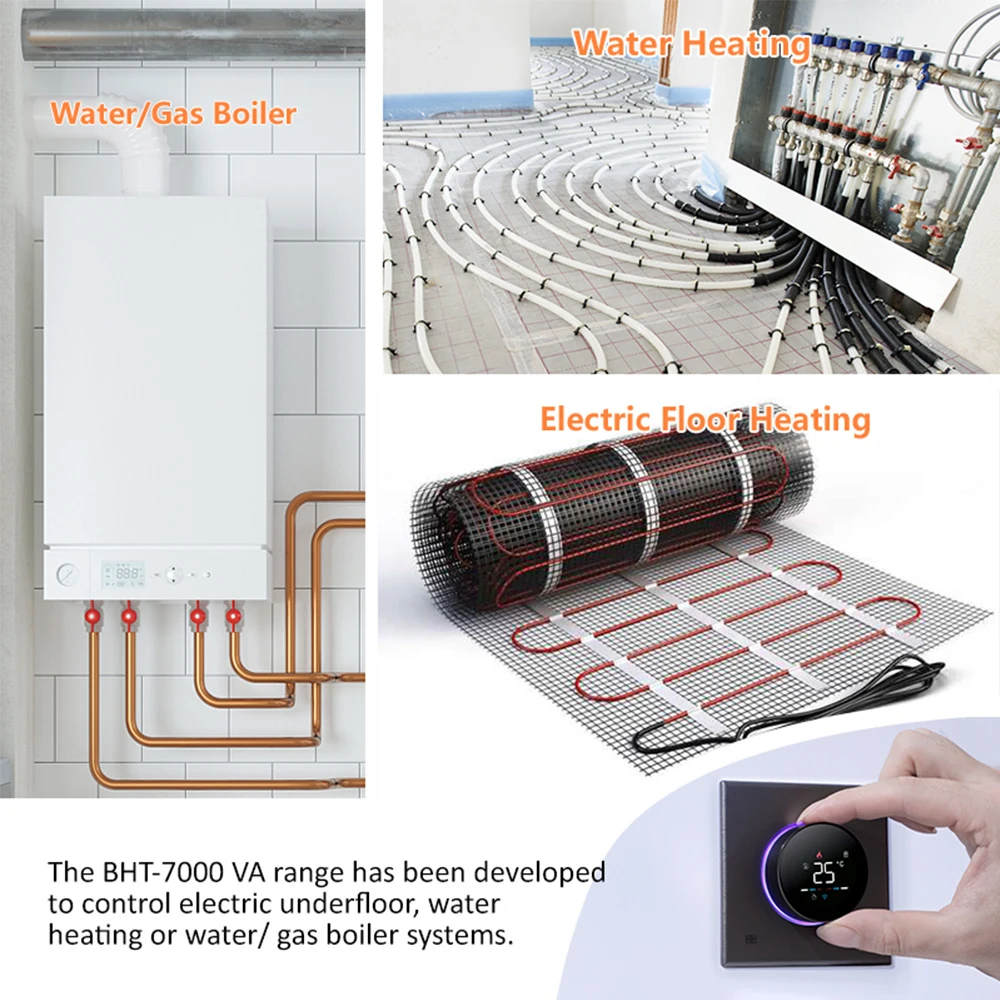 WiFi Thermostat Smart Knob Thermostat Heating Control Home Room Electric Underfloor Water Gas Boiler Temperature Controller