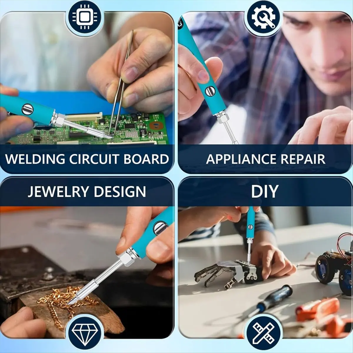 قلم عربة بطارية بخيط 510، قلم لحام لاسلكي قابل لإعادة الشحن 650 مللي أمبير في الساعة مع شاشة رقمية LED ودرجة حرارة قابلة للتعديل أ #1