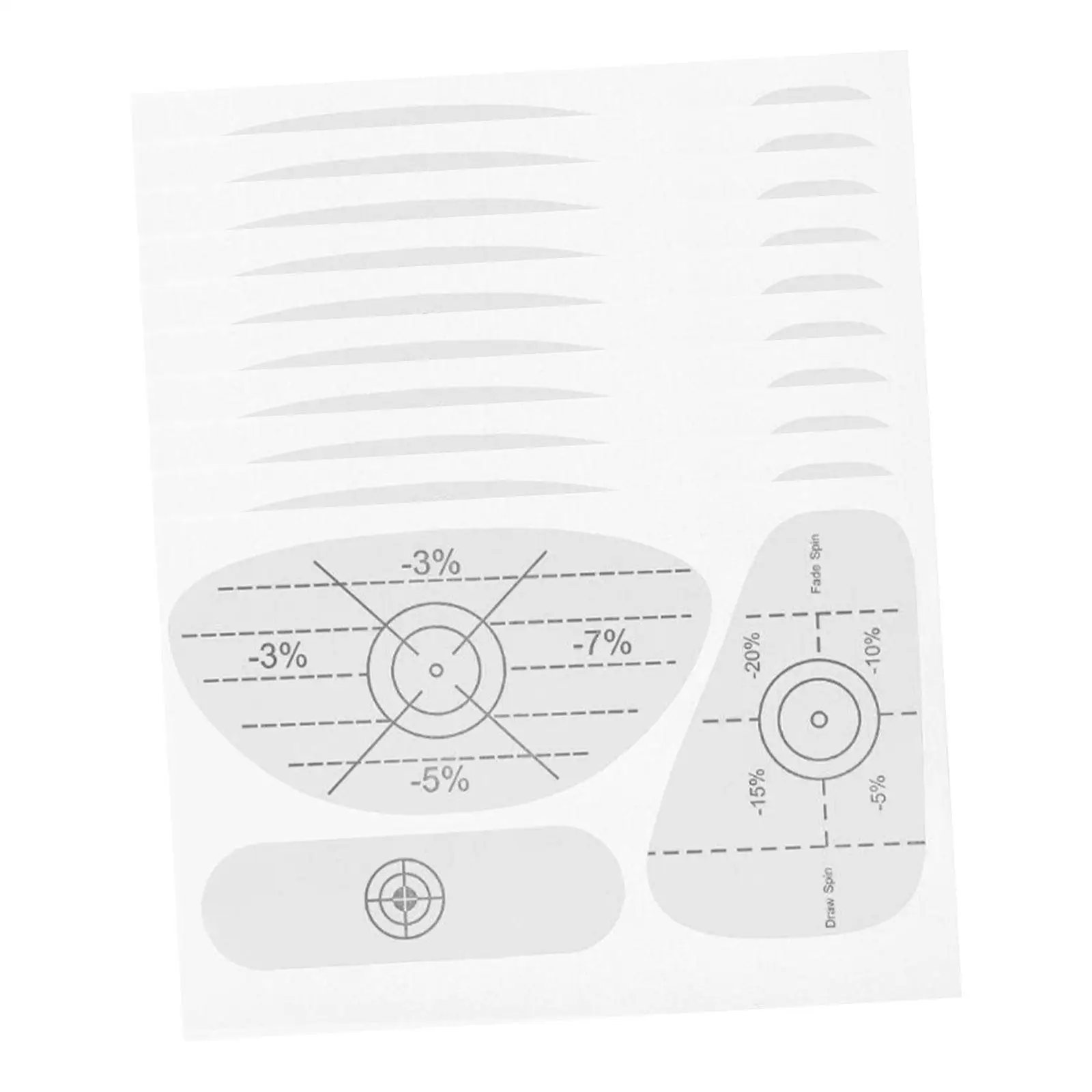Golf Swing Trainer Equipment Sweet Spot Analysis Impact Face Tape Golf Stickers for Golf Club Practice Improvement