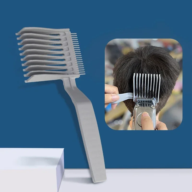 Barber Fade Combs Hair Cutting Tool for Gradient Hairstyle Comb Flat Top Hair Cutting Comb for Men Heat Resistant Fade Brush빗