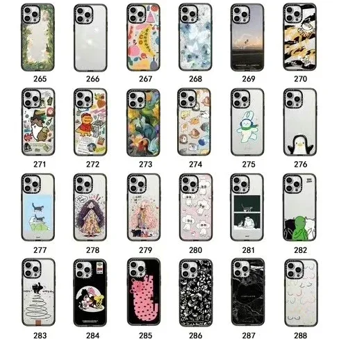 

Creative Cartoon 277-288 Upgrade Acrylic Black Border Phone Case Cover for IPhone 11 12 13 14 15 Pro Max Case