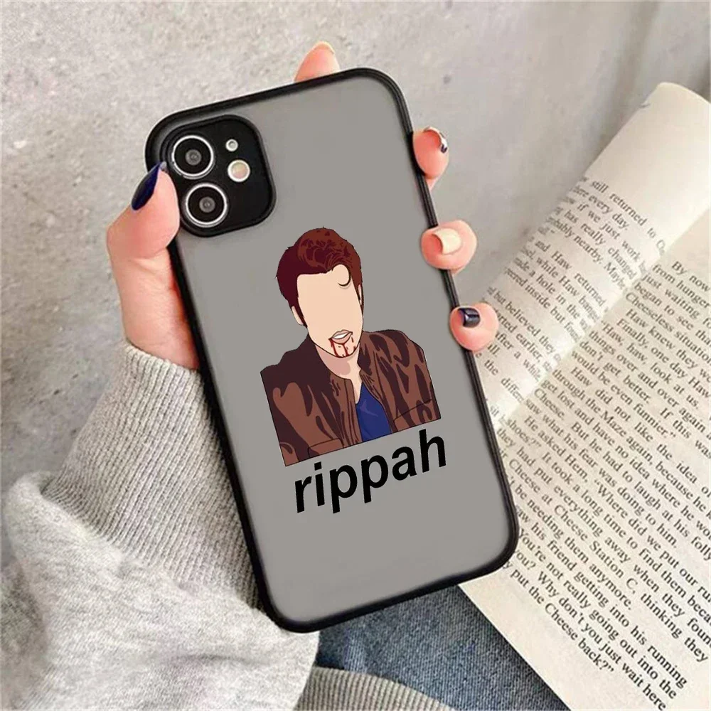 The Vampire Diaries Damon Elena Stefan Phone Case for iPhone 15 14 13 12 11 Pro Max X Xs Max XR SE 2020 8 7 Plus Hard Cover