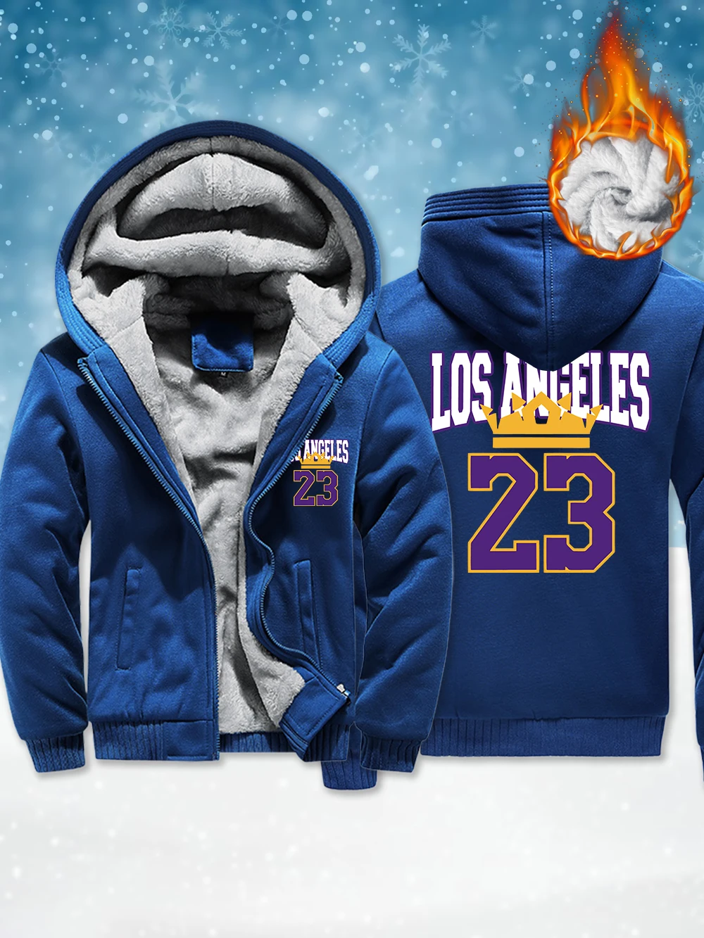 

Лос-Анджелес, 23, мужская утепленная верхняя одежда с принтом, зимние термопальто на молнии, флисовые теплые ветрозащитные куртки, удобная мужская одежда