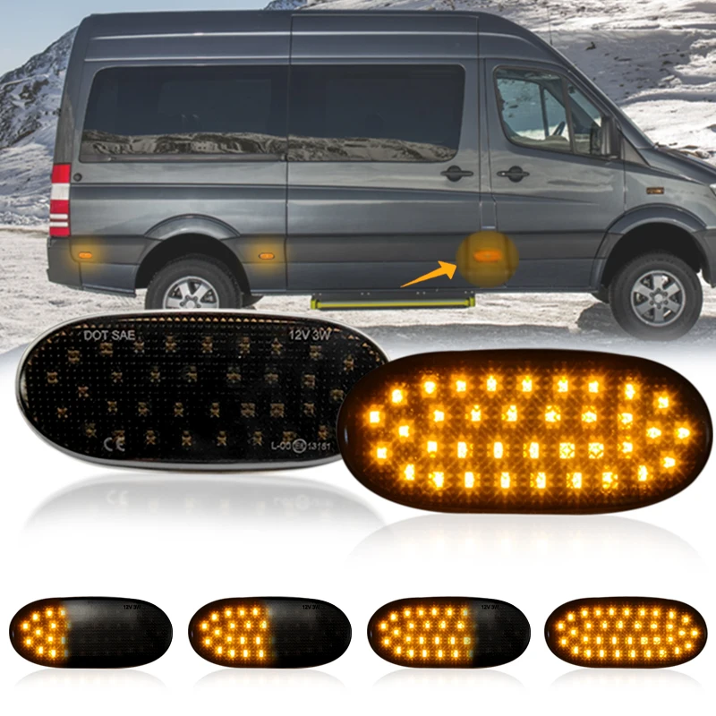 Dynamische LED Seite Marker Licht Seite Repeater Lampe Blinker Licht Panel Lampe Für Volkswagen Crafter 2006 Für Benz Sprinter W906