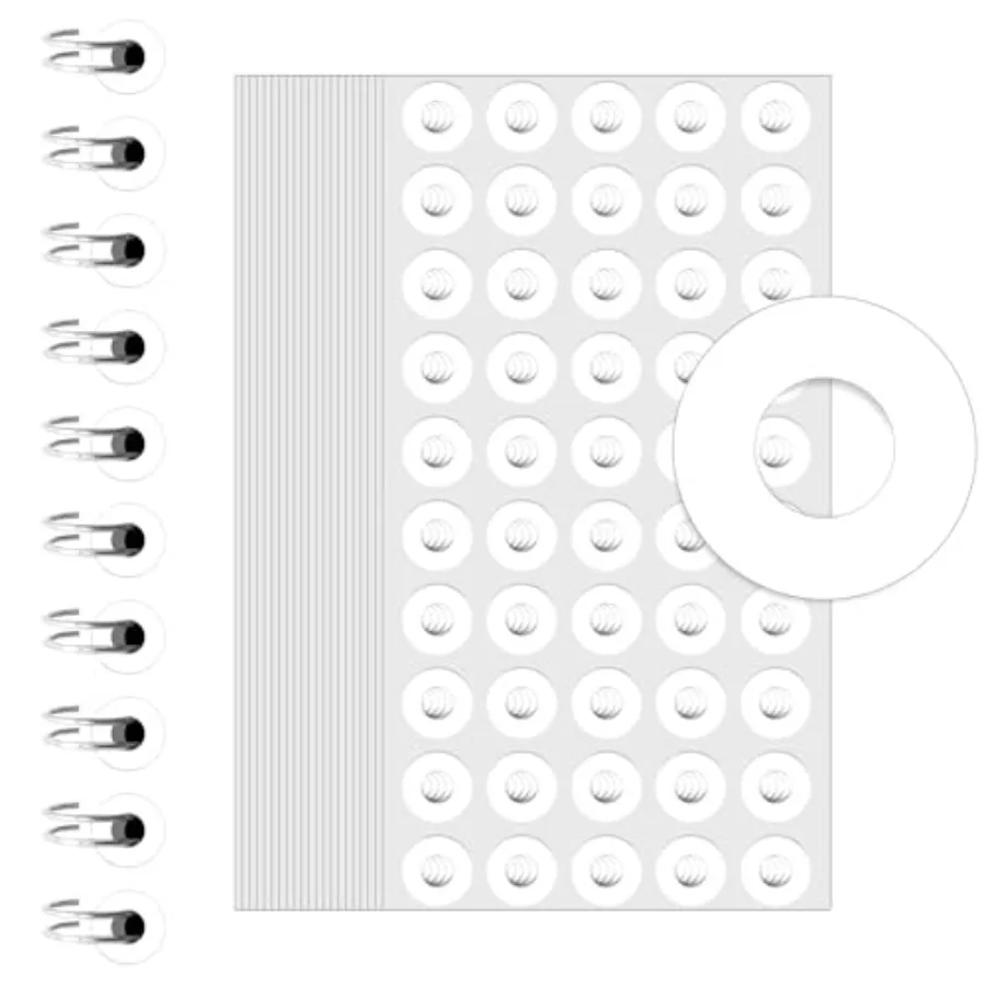 4000 PCS SelfAdhesive Hole Reinforcement Stickers 1 4 Diameter Hole Puh Reinforcement Stickers NonPrintable Paper Hole Reinforc