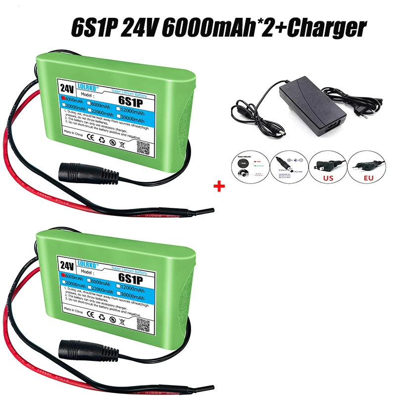 6S1P 25.2V 6000mAh Lithium-ion Rechargeable Battery Pack, Suitable for Power Supply of Electric Toys, Electronic Products, etc