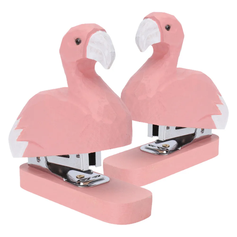 2pcs-wooden-animal-mini-stapler-set-cute-cartoon-desktop-stapler-for-office-school-classroom-back-to-school-supplies-pink-desk