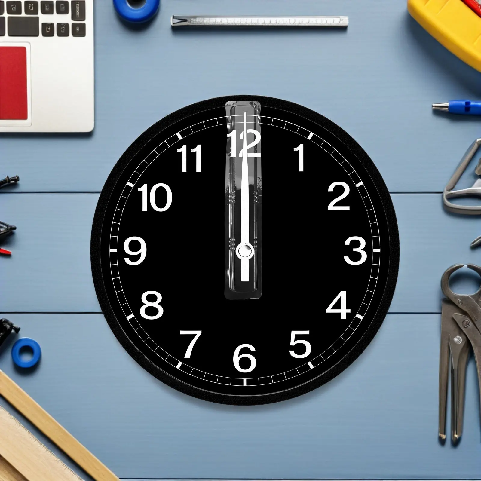 20Pcs Clock Pointer Protective Cover Clear PVC Quartz Wall Clock Hands Storage Case Dust Water Protection Box for Workshop