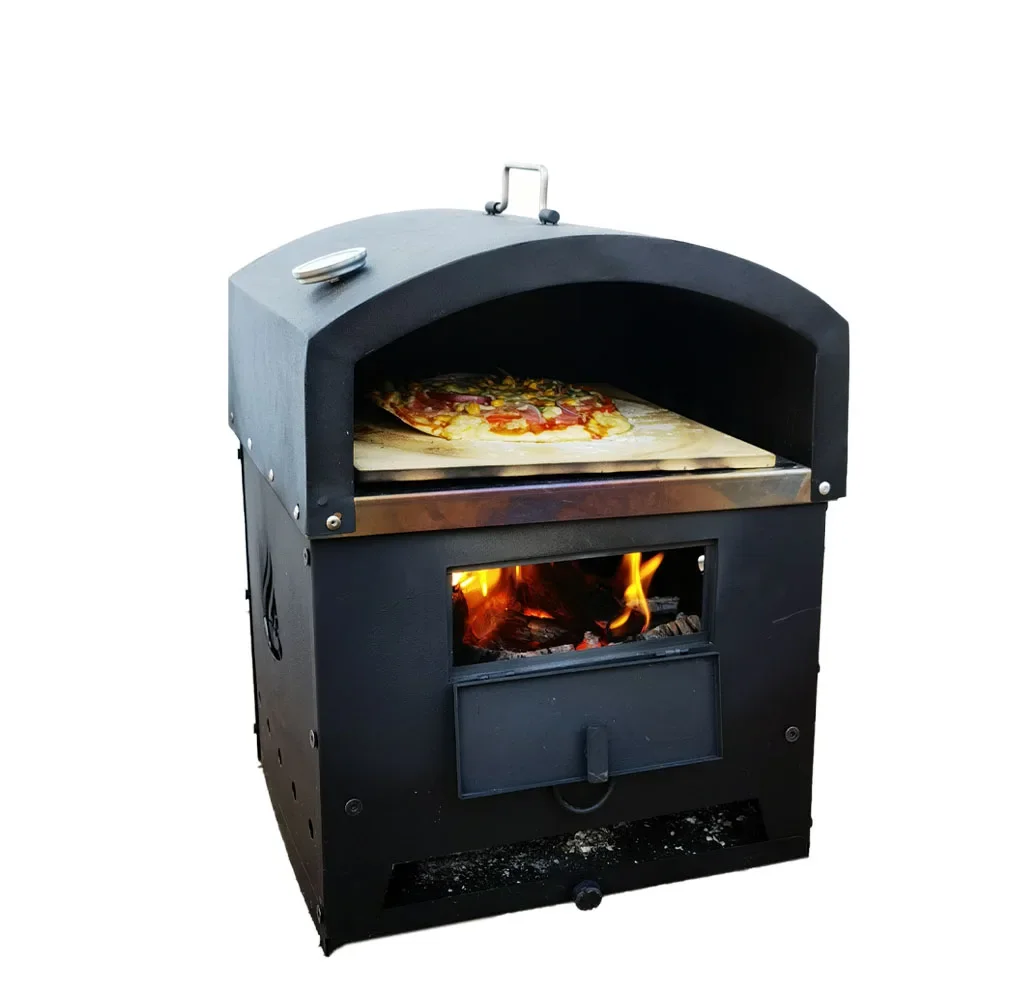 

Pizza Oven, 16 Inch Dual Fuel Stove, Charcoal Woodfired Cooker, Portable Outdoor Camping Cooking Equipment
