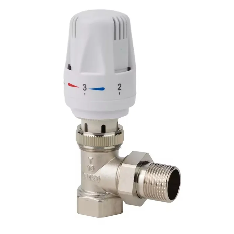 

Медный термостатический радиаторный клапан 3/4 дюйма для дома, несколько настройков, точный специальный клапан DN20, энергоэффективный, автоматически медь