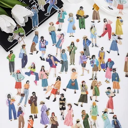 MOHAMM 40 Sheets Daily Outfit Stickers for Character Scene Collage DIY Craft Material Fashion Cover Making