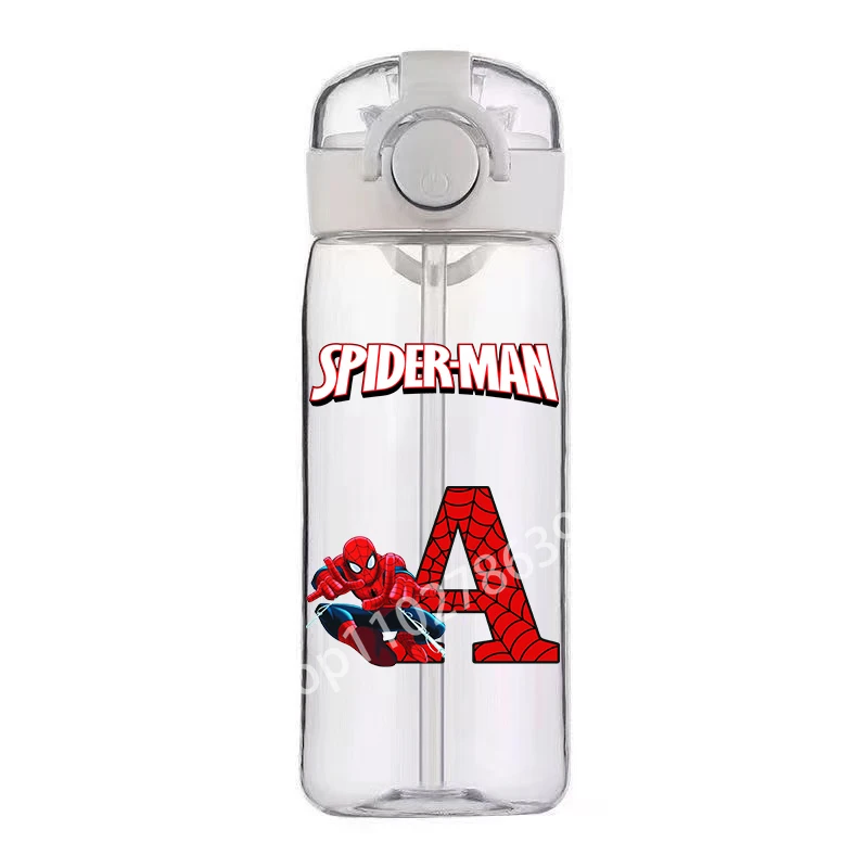 400 مللي Marvels SpiderMans أكواب الأولاد واضح العلامة التجارية عالية الجودة زجاجة ماء الرياضة في الهواء الطلق مانعة للتسرب زجاجة ماء بلاستيكية الاطفال هدية #2