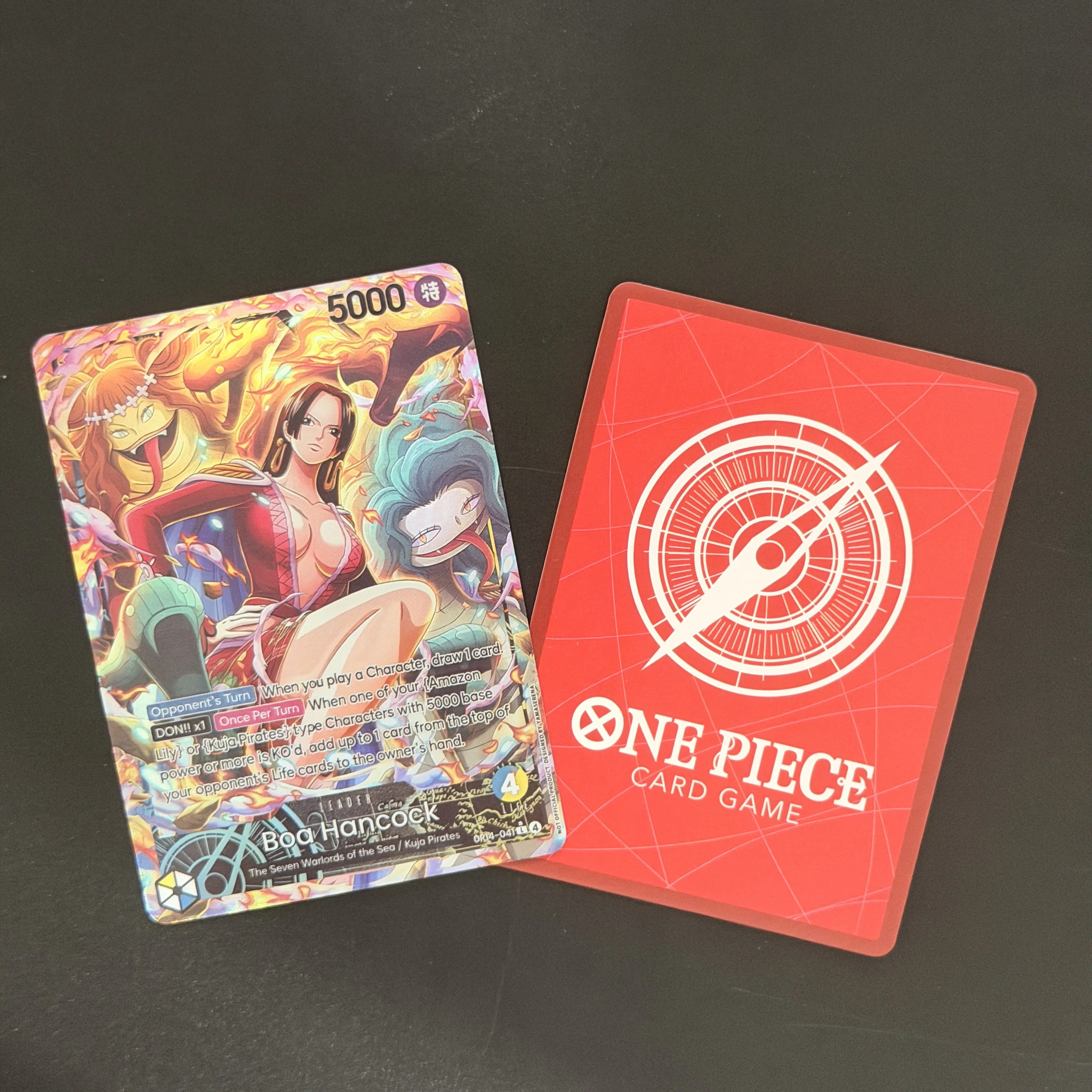 2 Style Diy English One Piece Card Nami OP11-041 Boa Hancock OP14-041 Collection Anime Flash Card