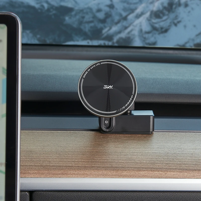 The 3W wireless fast charging magnetic phone holder is suitable for Tesla Model Y/3 new version of the central control screen