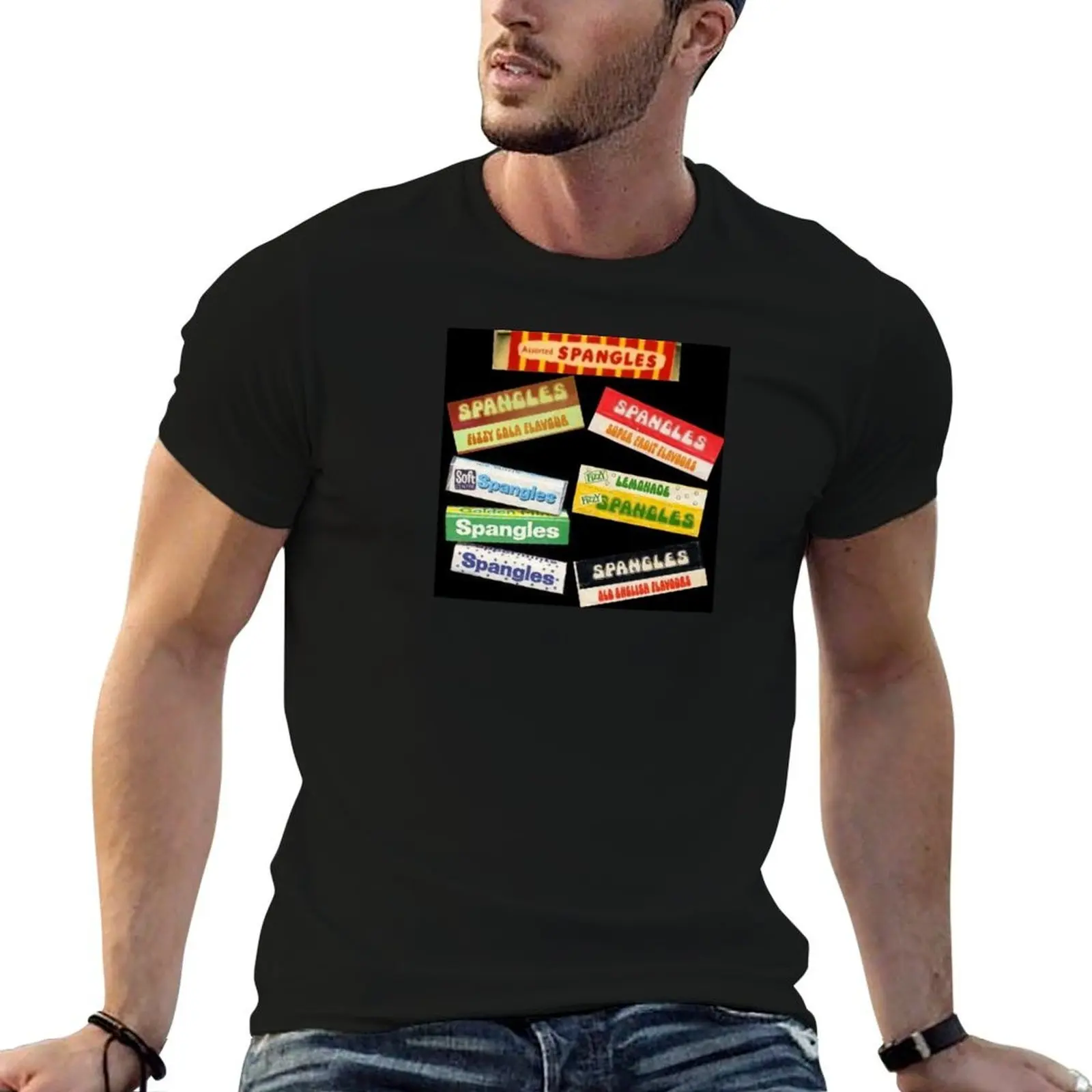Spangles Retro Sweets UK T-Shirt vintage t shirts anime tshirt mens white t shirts