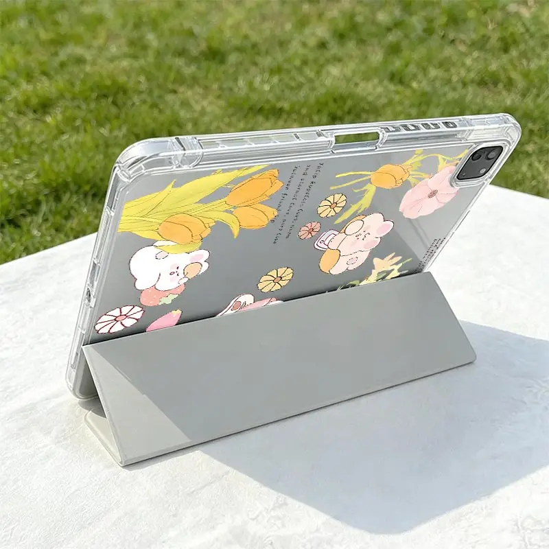 Tri-fold Protective Case For Tab A11 A9 8.7" Plus 11" A8 Samsung S10 S9 12.4 inch Tab S6 Lite 10.4 inch Samsung Tab S7 S8 S9 11
