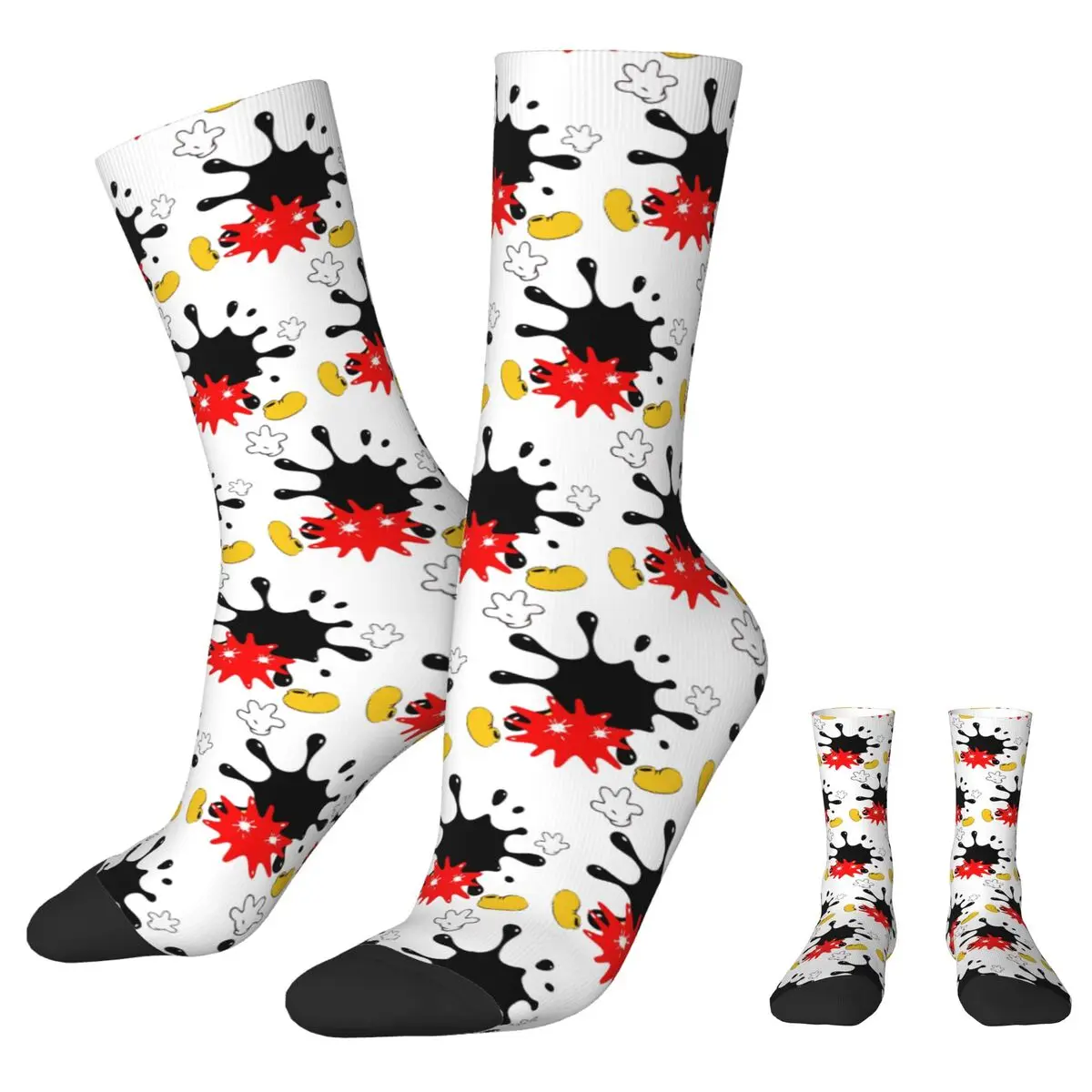 Medias de Mickey Mouse para hombre y mujer, calcetines suaves Kawaii, calcetines deportivos antideslizantes para correr en invierno, regalo de cumpleaños