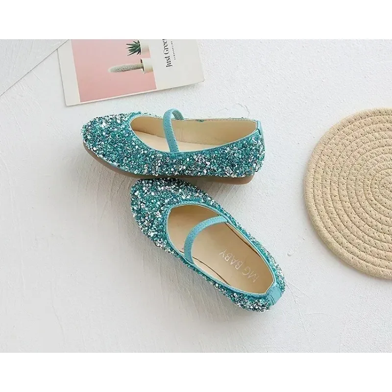 2025 Frühling 1 bis 12 Jahre alte Mädchen-Kleiderschuhe Beauty Pointed Toe Teen Girl Lederschuhe Bling Princess Hochzeitsschuhe – Detail 17