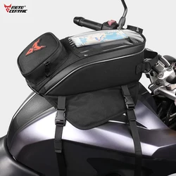 MOTOCENTRIC Motorcycle Tank Bag Waterproof Motorbike Fuel Tank Bag Moto Cycliing Shoulder Single Bags Riding Travel Backpack