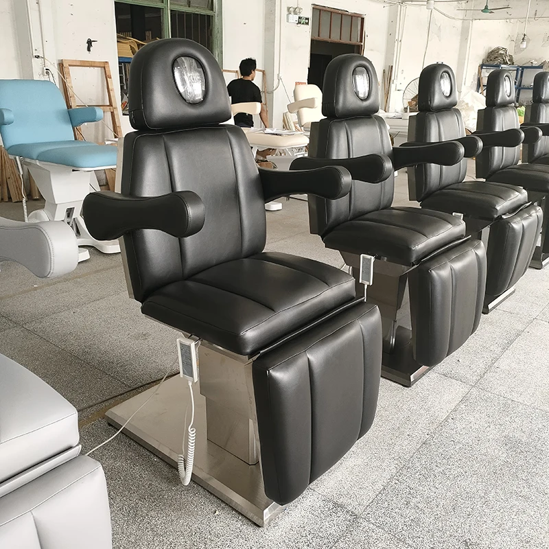 

Hot Sale Modern Beauty Shop Treatment Massage Table Black Electric Facial Spa Beauty Chair Bed For Sale