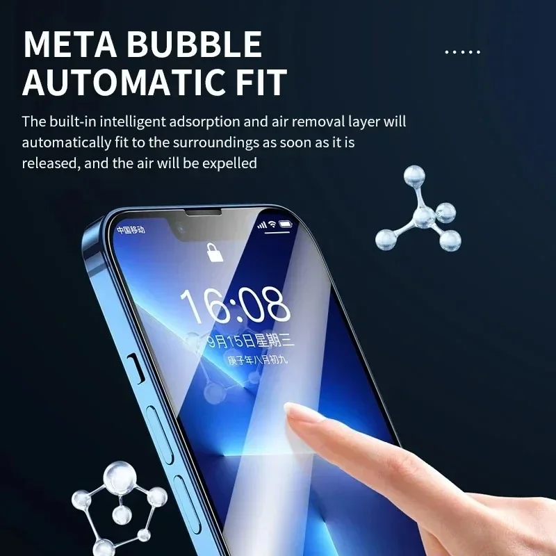 3Pcs Tempered Glass for iPhone 14 13 12 11 15 Pro Max Screen Protector for iPhone XR X XSMAX 7 8 Plus SE 12Mini Protective Glass