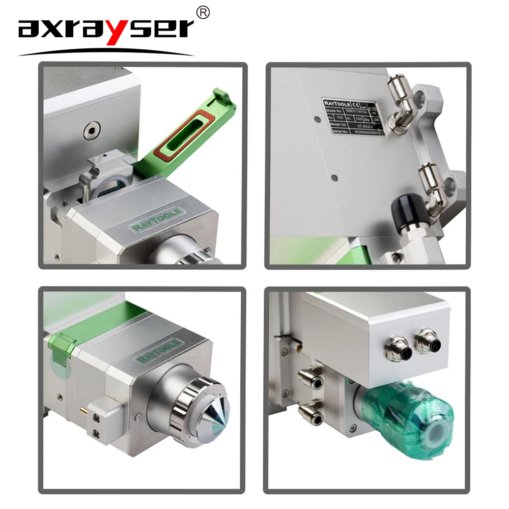 Raytools BM111 0-3300w Servo Driver Yaskawa/HcFa Fiber Laser Cutting Head F125 F155 F200 Auto Focusing for Metal Cutting