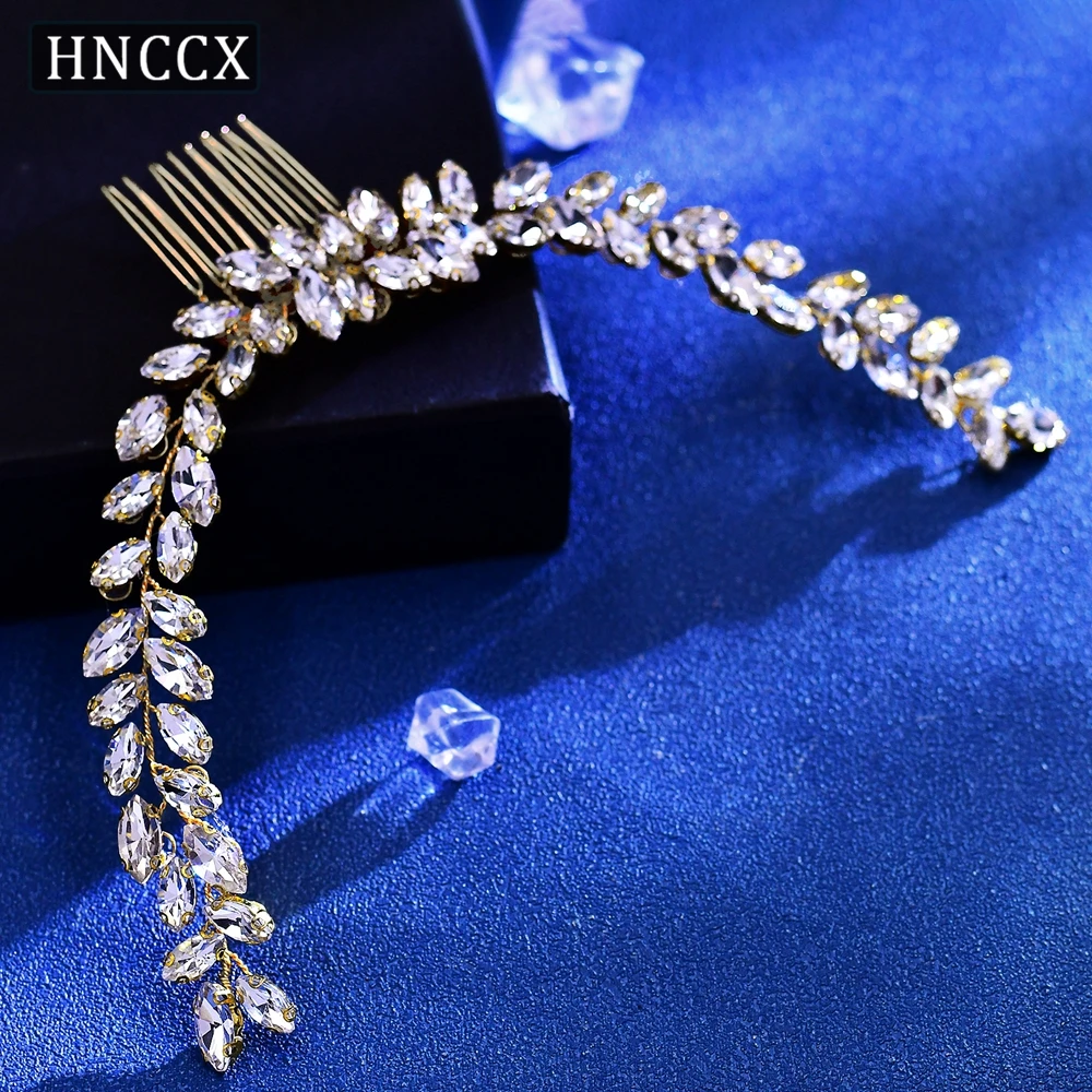 HNCCX Wedding Crystal Hair Comb Clip Headband Tiara Women Party Haircomb Bridal Hair Accessories Handmade Party Headwear CP339