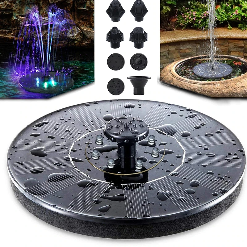 

Solar Fountain Lights Outdoor RGB Smart Light Control Water Floating Fountain Light for Garden Park Pond Swimming Pool